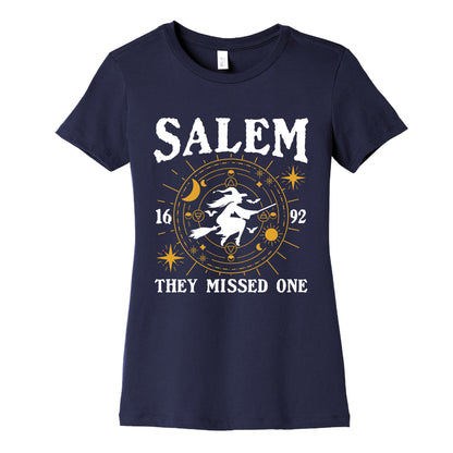 Salem They Missed One 1692 Womens Cotton Tee