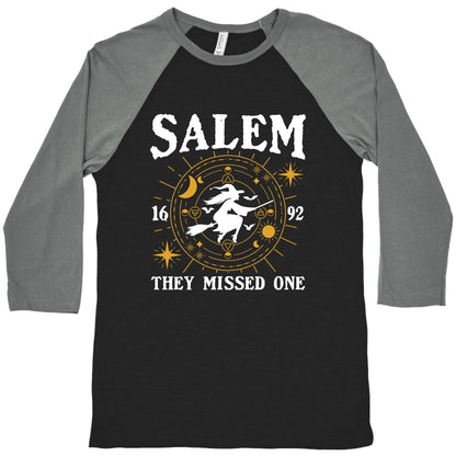Salem They Missed One 1692 Baseball Tee