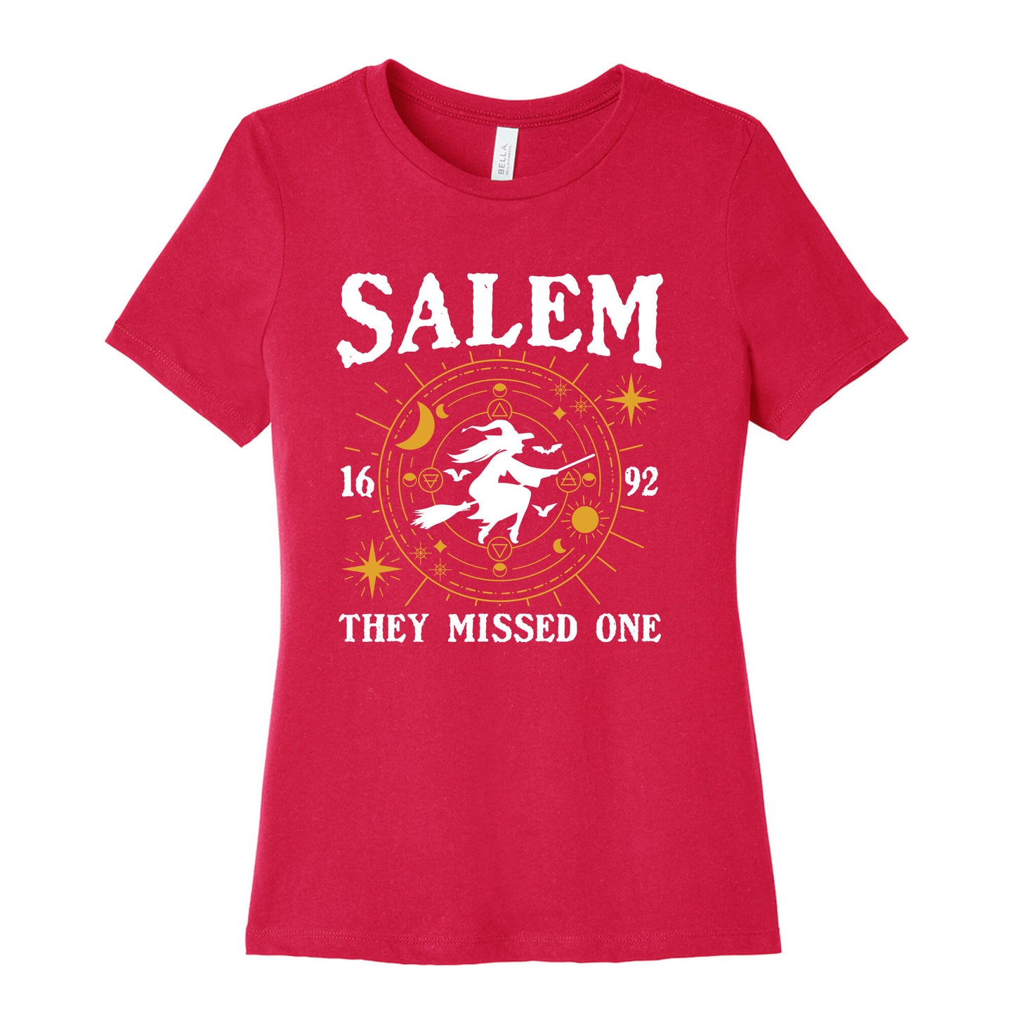 Salem They Missed One 1692 Womens Relaxed Fit Cotton Tee