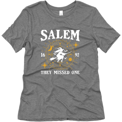 Salem They Missed One 1692 Womens Relaxed Fit Triblend Tee