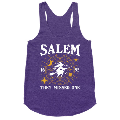Salem They Missed One 1692 Racerback Tank