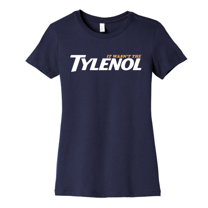 It Wasnt The Tylenol Autism Awareness Womens Cotton Tee