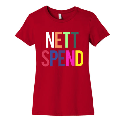 Nett Spend Rainbow Womens Cotton Tee