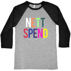 Nett Spend Rainbow Baseball Tee