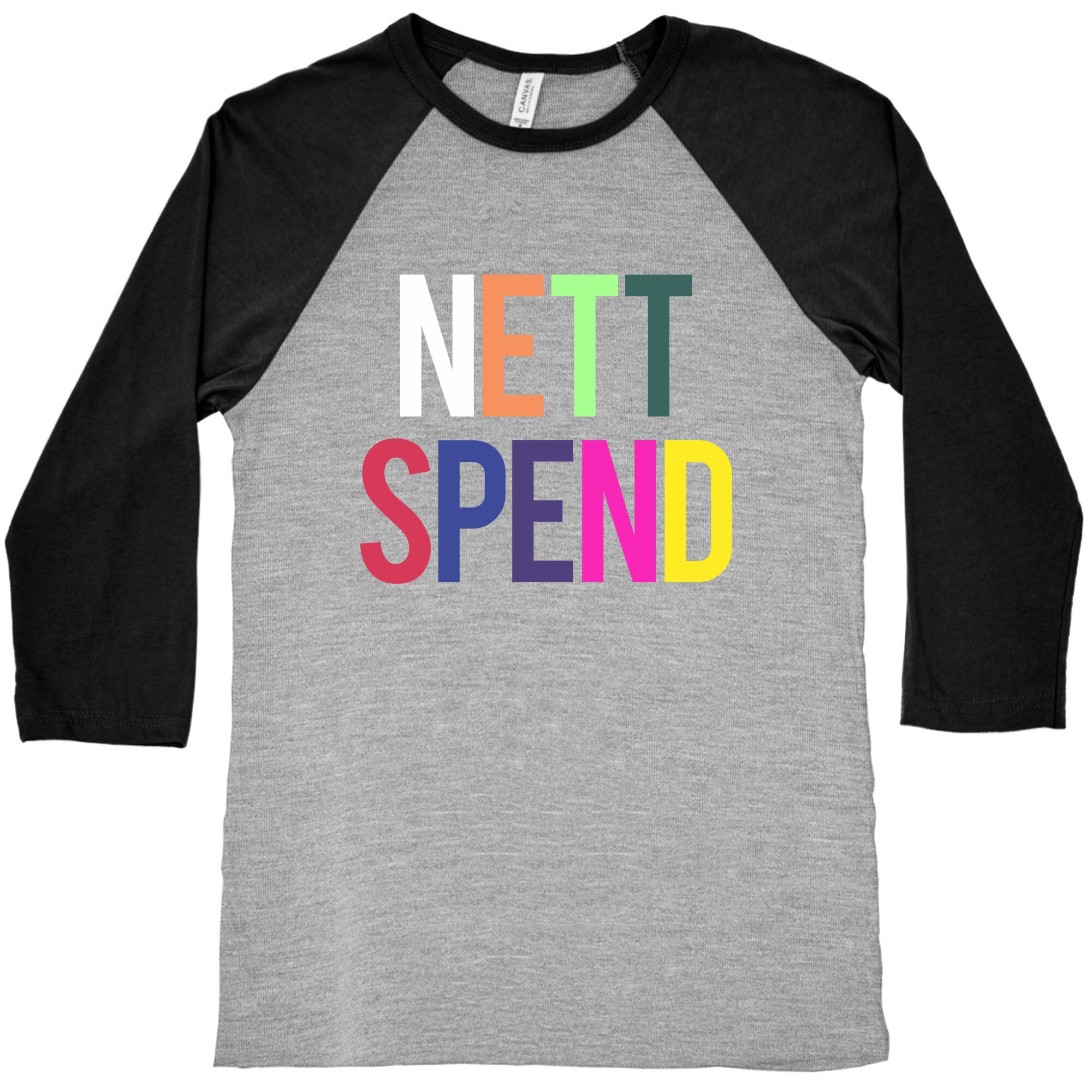 Nett Spend Rainbow Baseball Tee