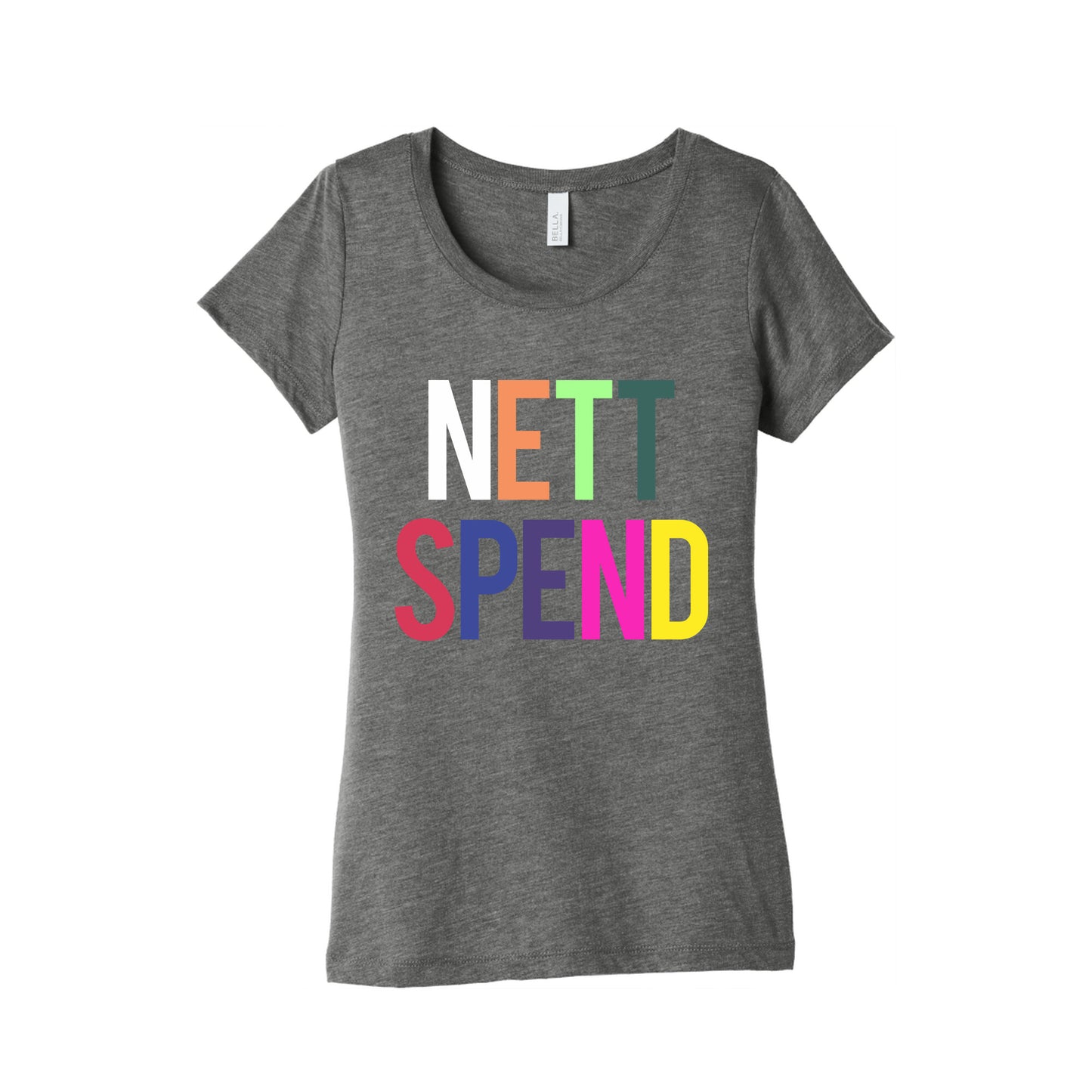 Nett Spend Rainbow Womens Triblend Tee