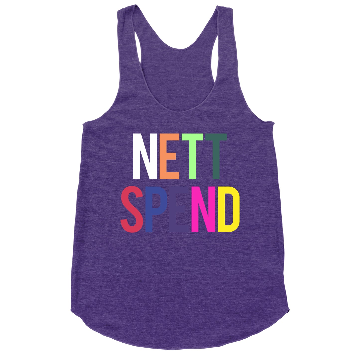 Nett Spend Rainbow Racerback Tank