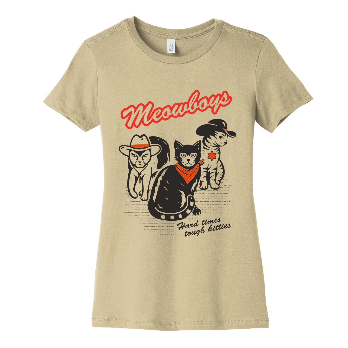 Meowboys Womens Cotton Tee