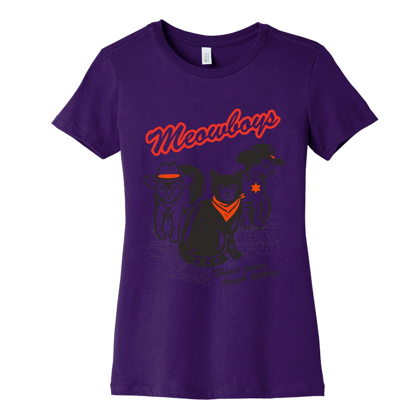 Meowboys Womens Cotton Tee