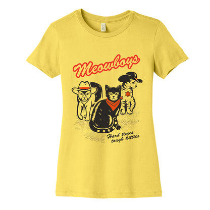 Meowboys Womens Cotton Tee
