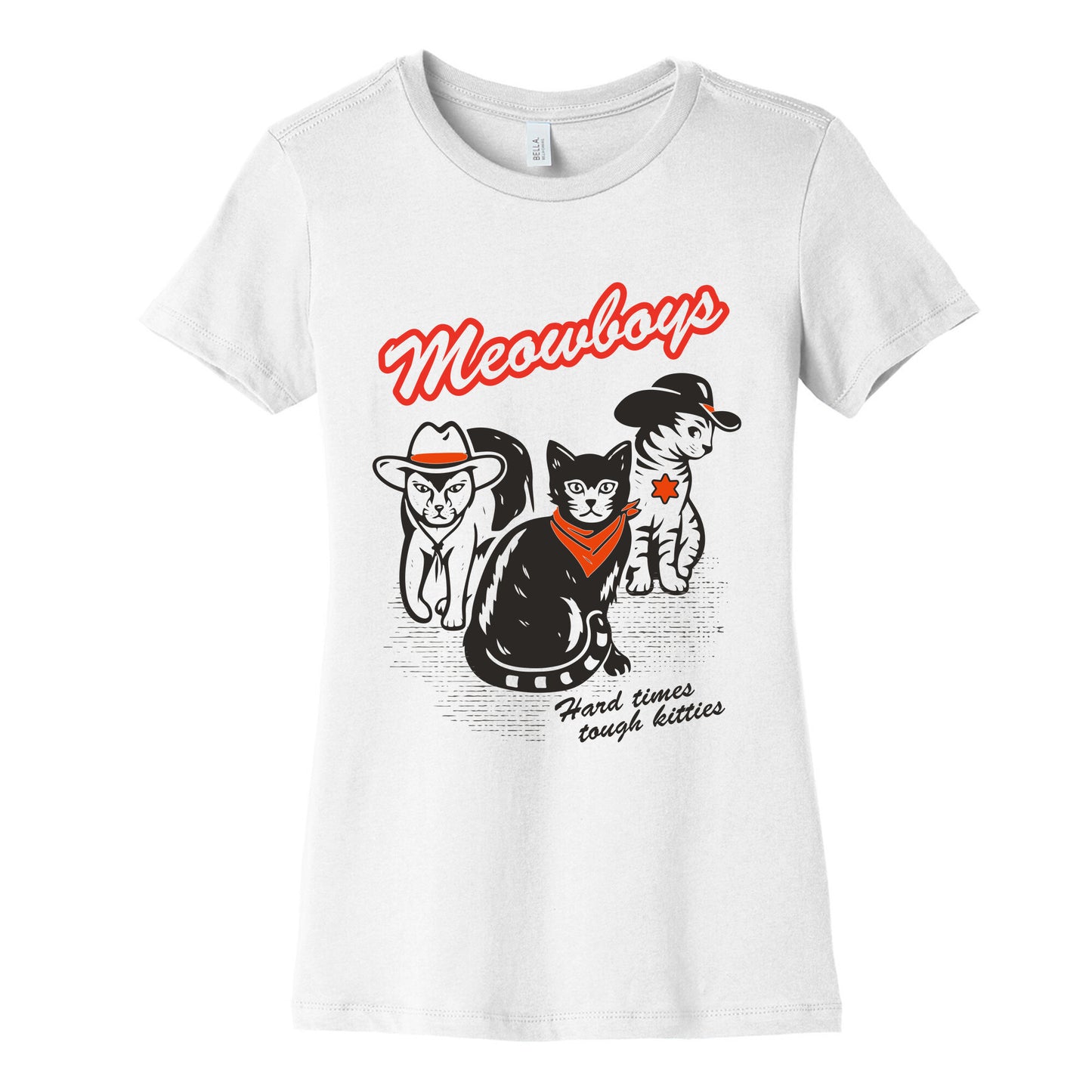 Meowboys Womens Cotton Tee