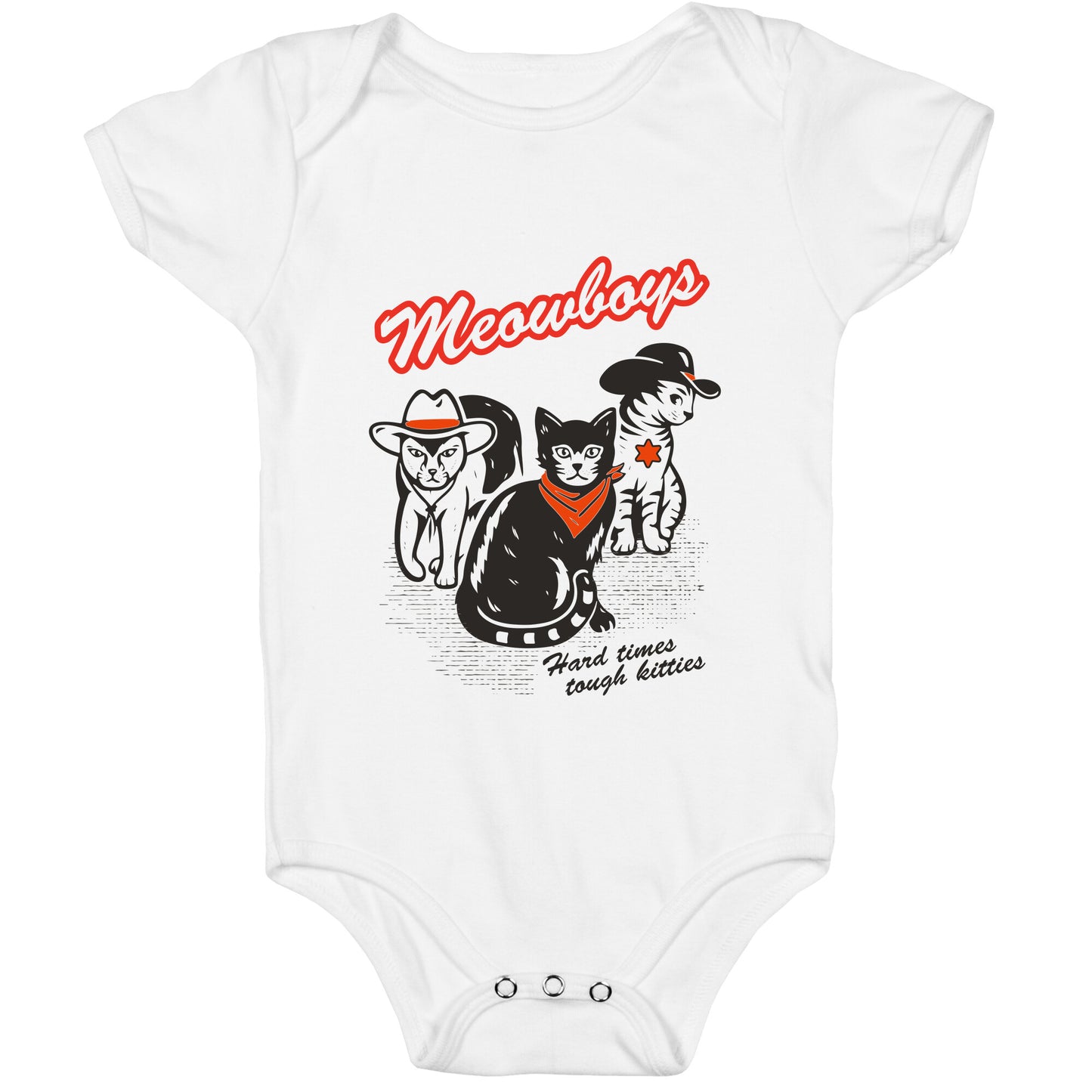 Meowboys Baby One-Piece