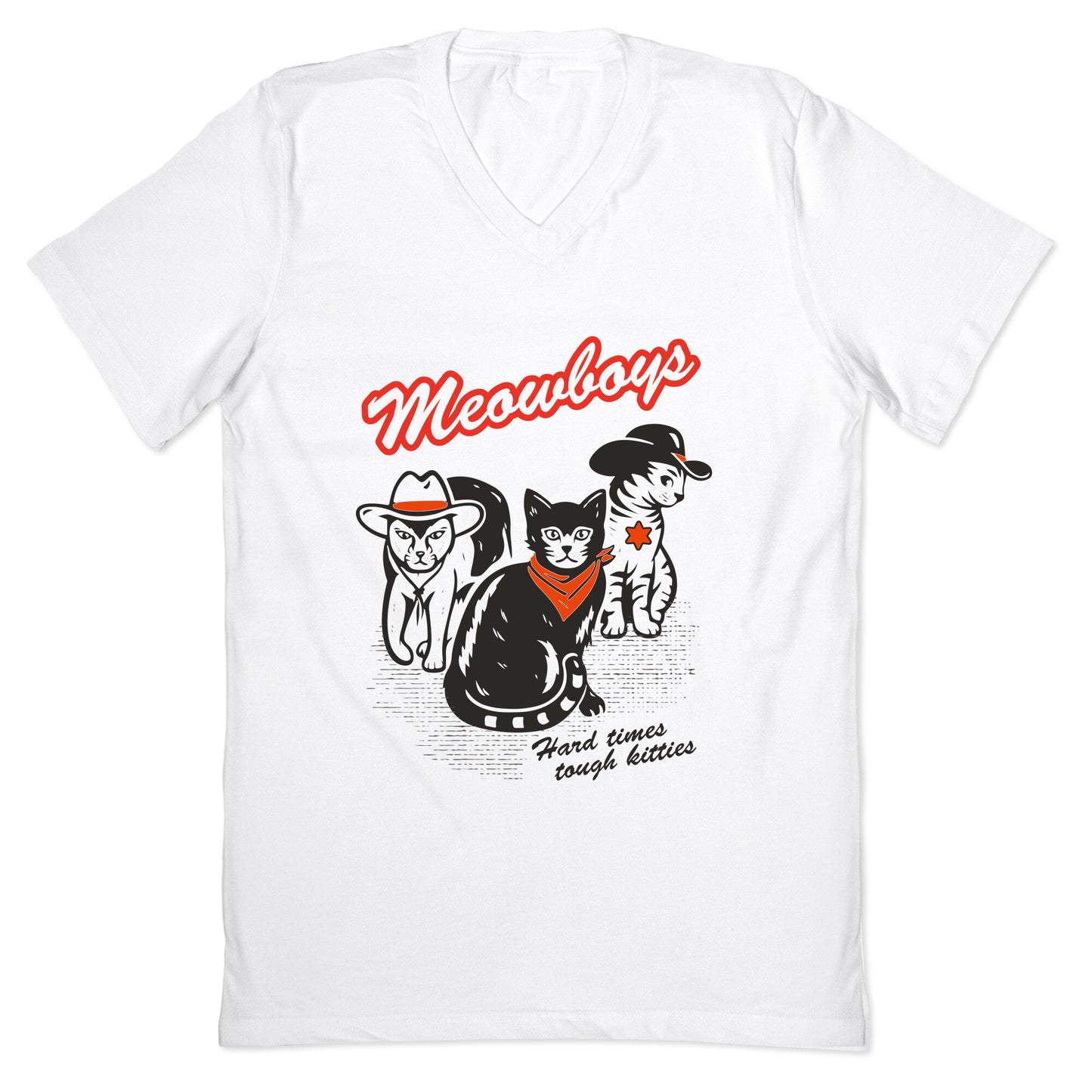 Meowboys V-Neck