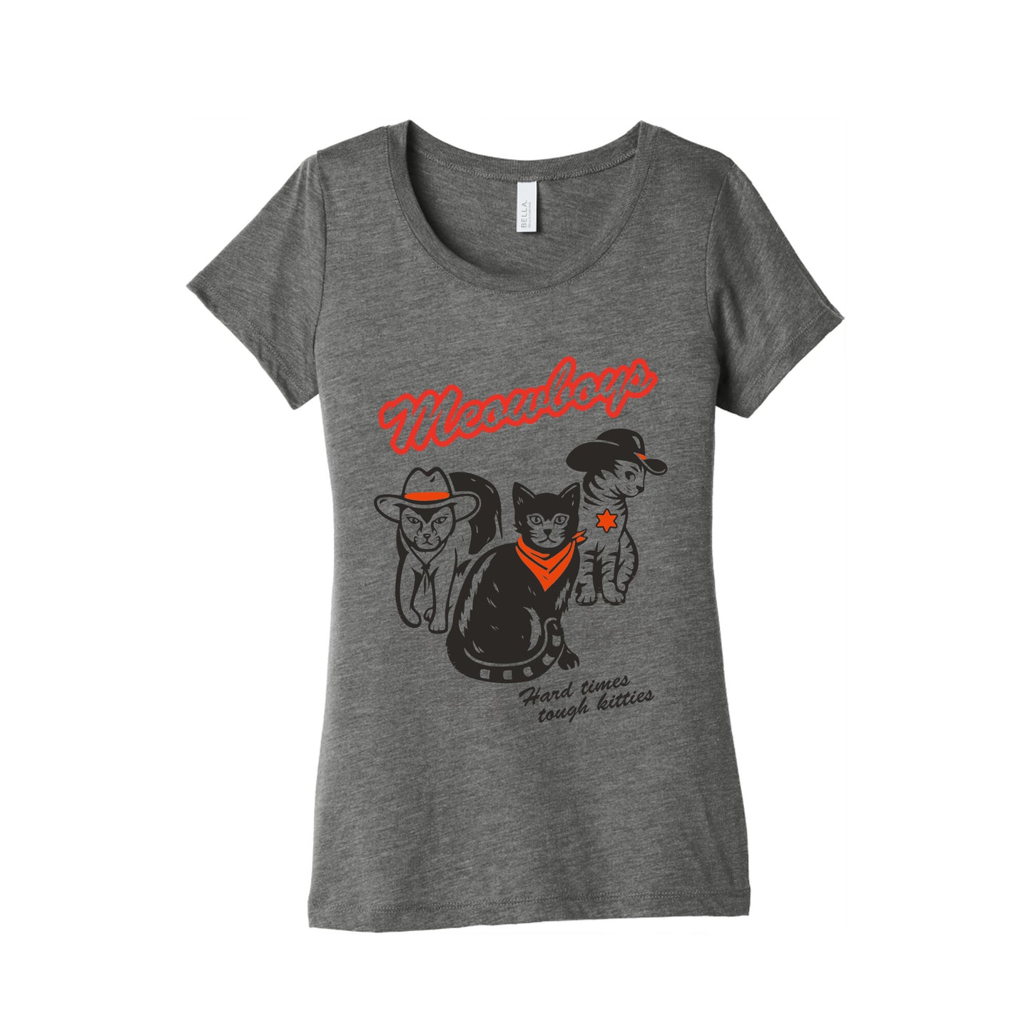 Meowboys Womens Triblend Tee