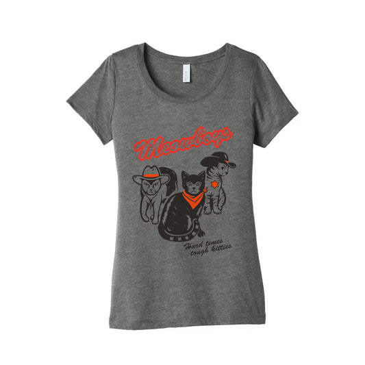 Meowboys Womens Triblend Tee