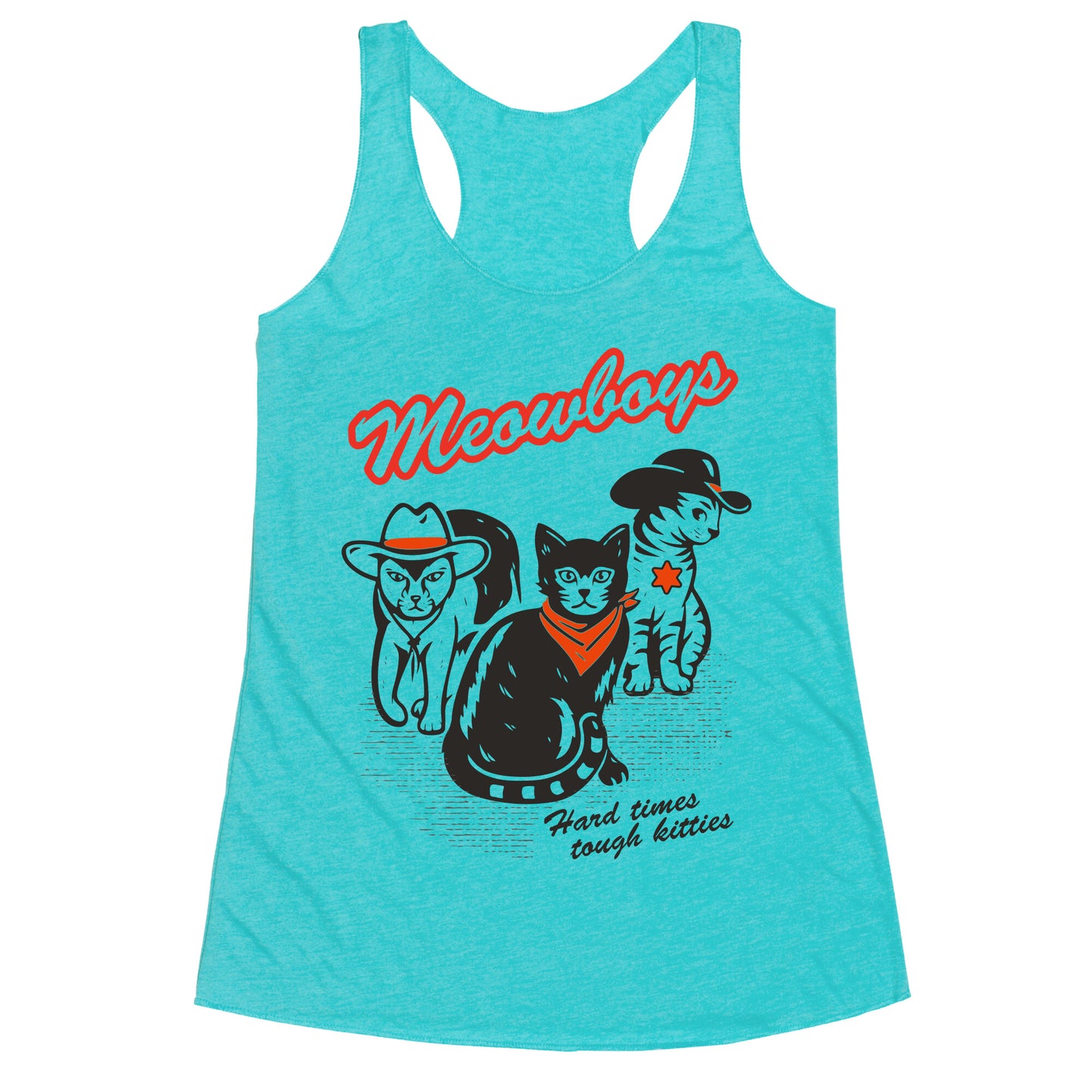 Meowboys Racerback Tank