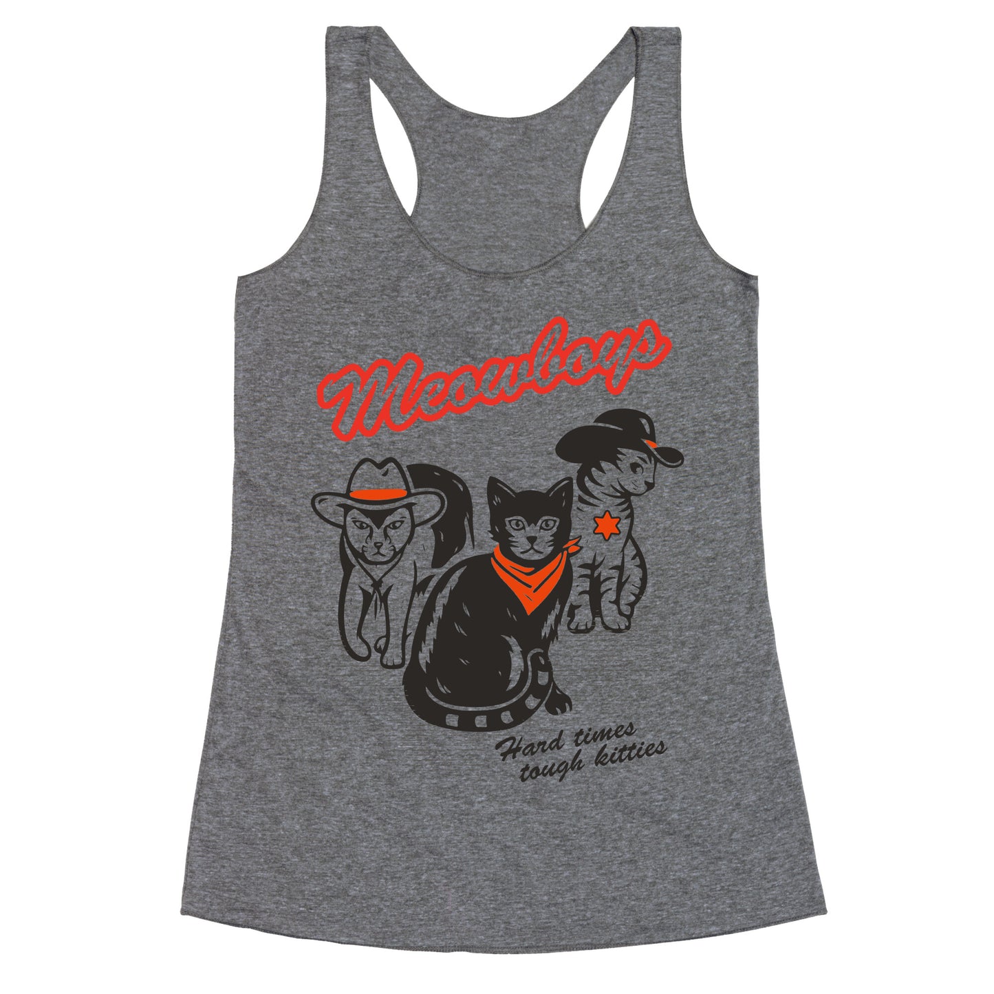 Meowboys Racerback Tank