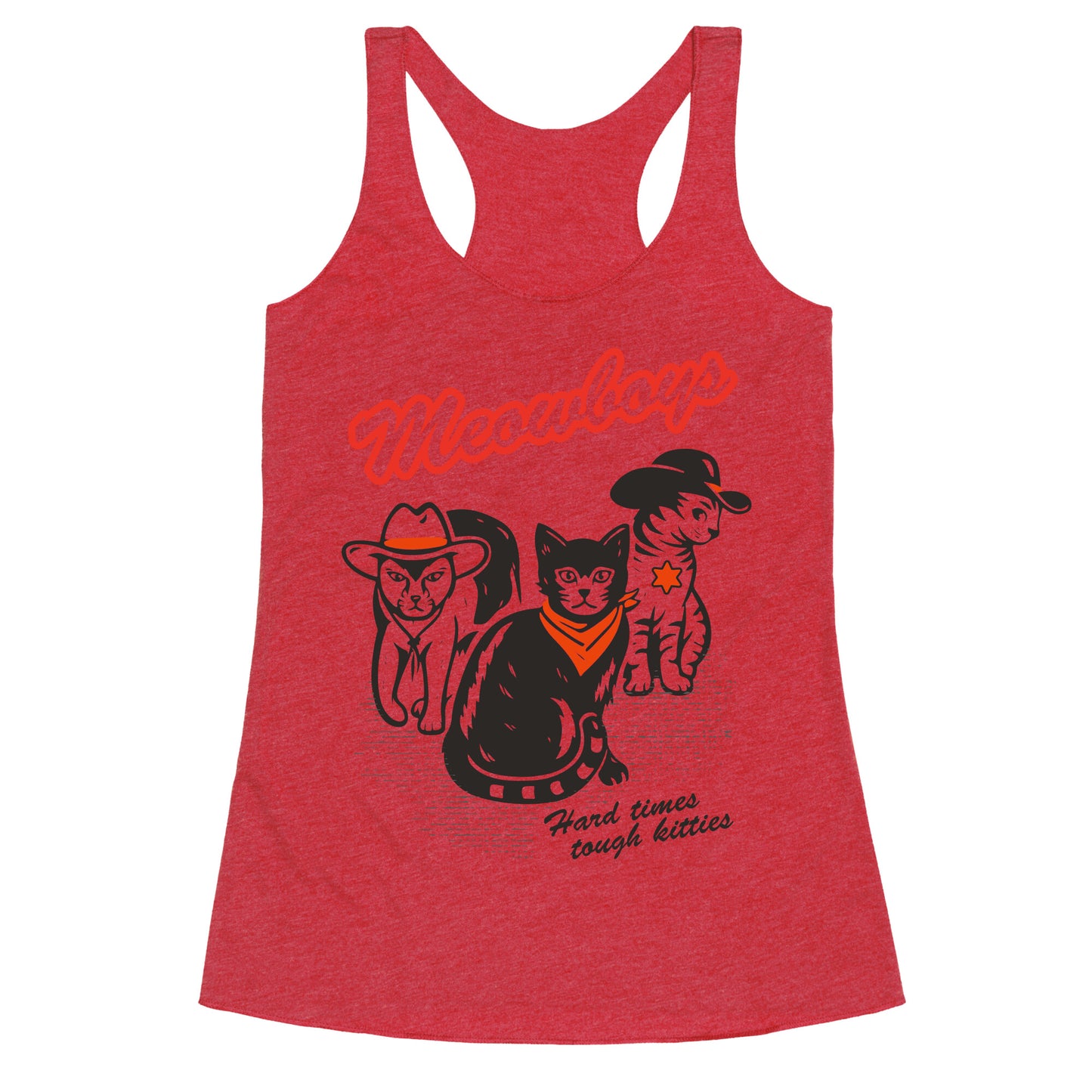 Meowboys Racerback Tank