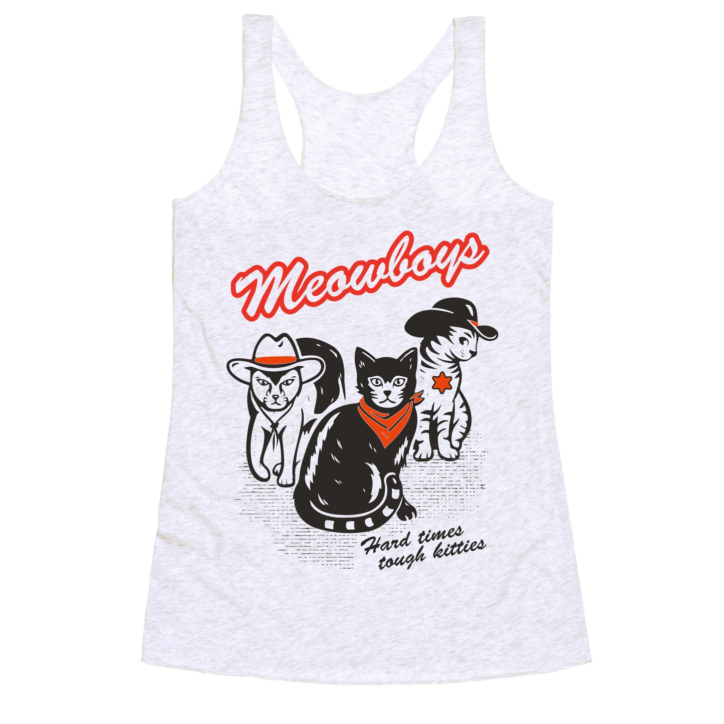 Meowboys Racerback Tank