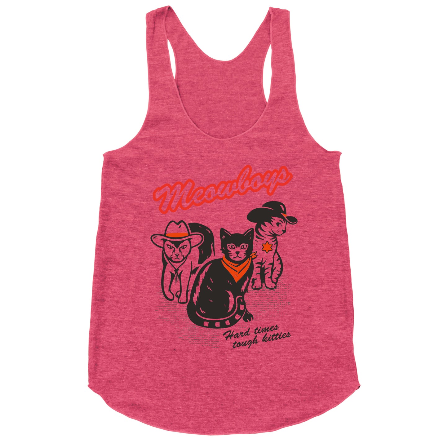 Meowboys Racerback Tank
