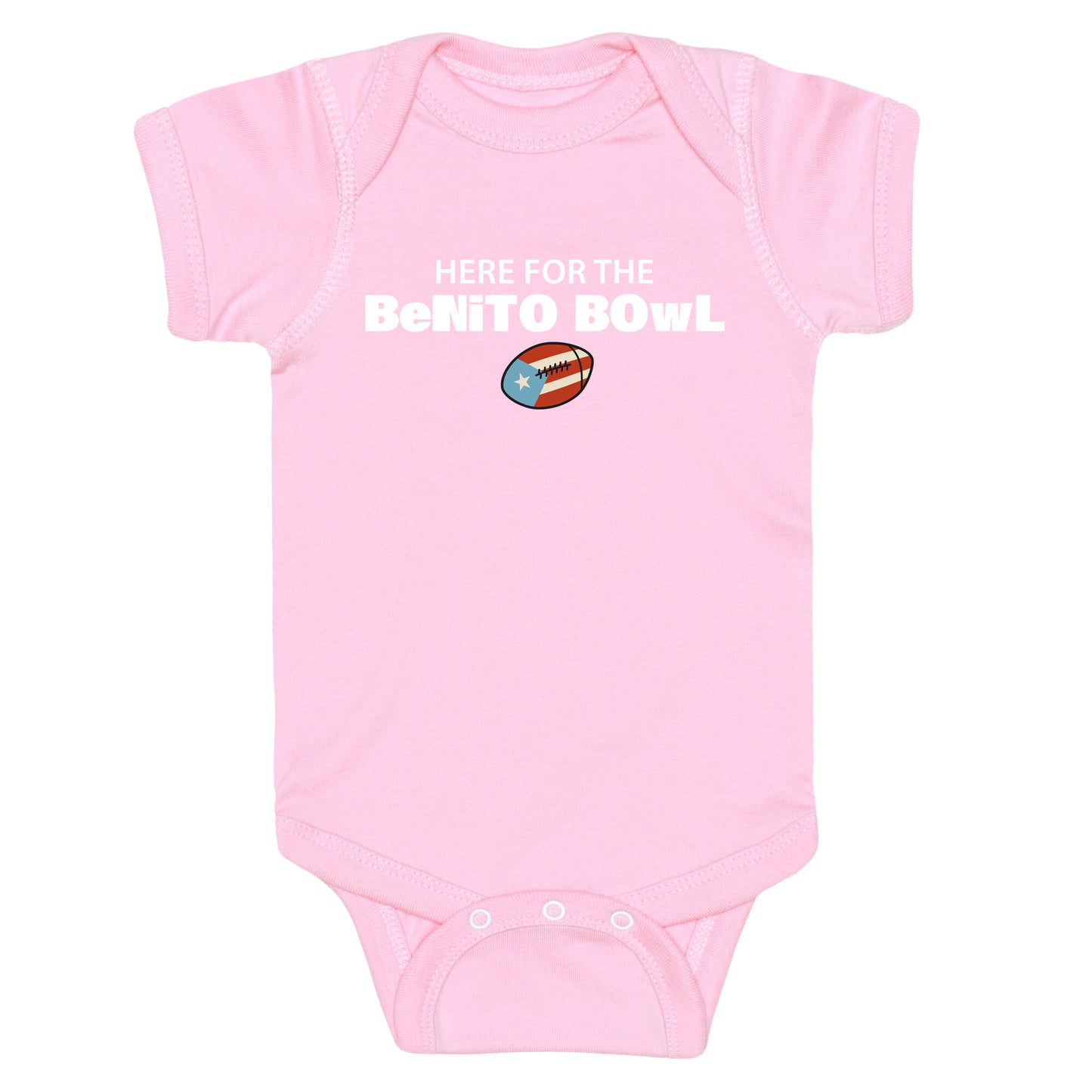 Here for the Benito Bowl Baby One-Piece