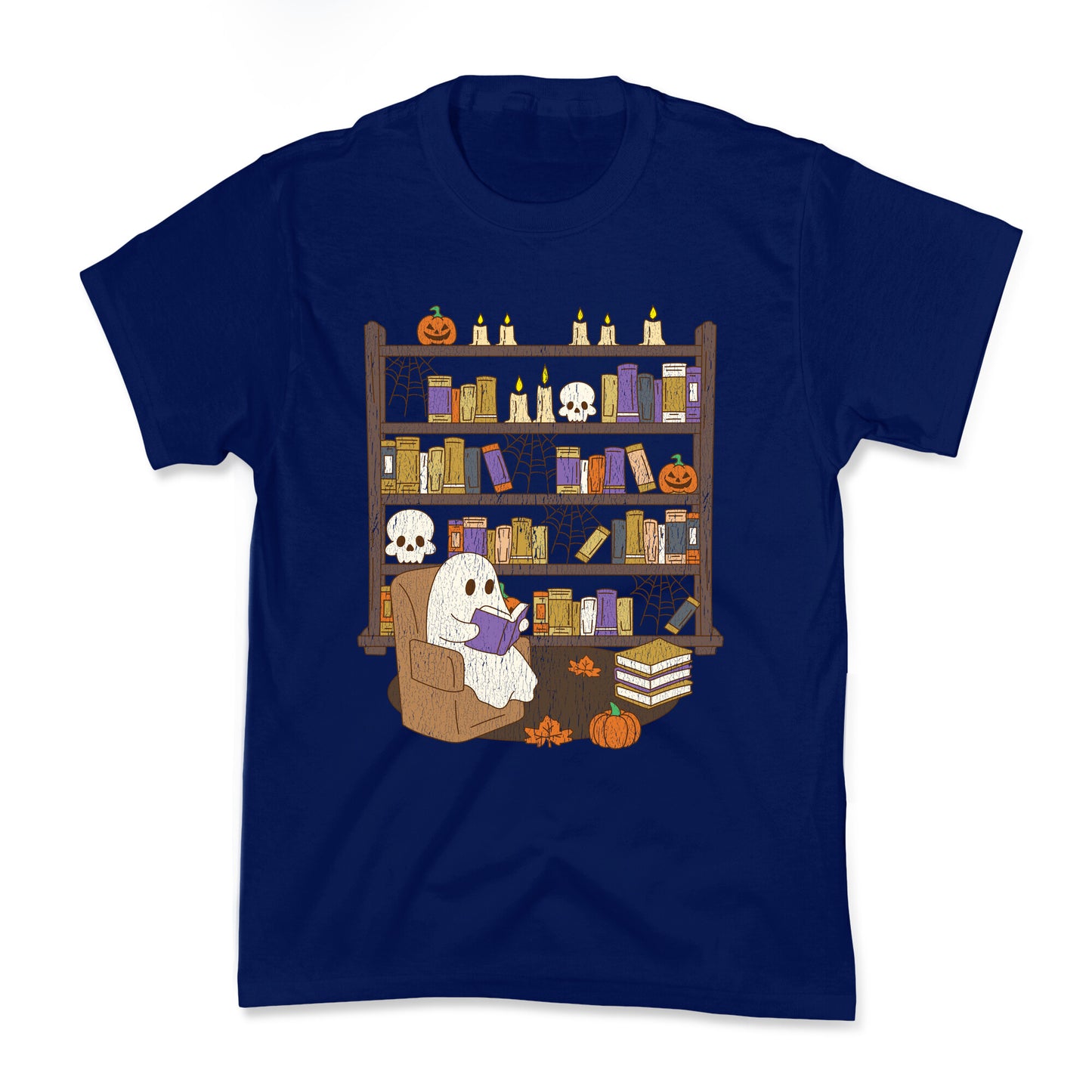 Retro Ghost Library Kids Tee