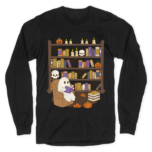 Retro Ghost Library Longsleeve Tee