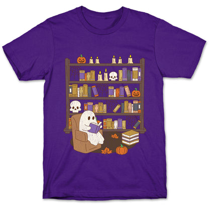 Retro Ghost Library T-Shirt