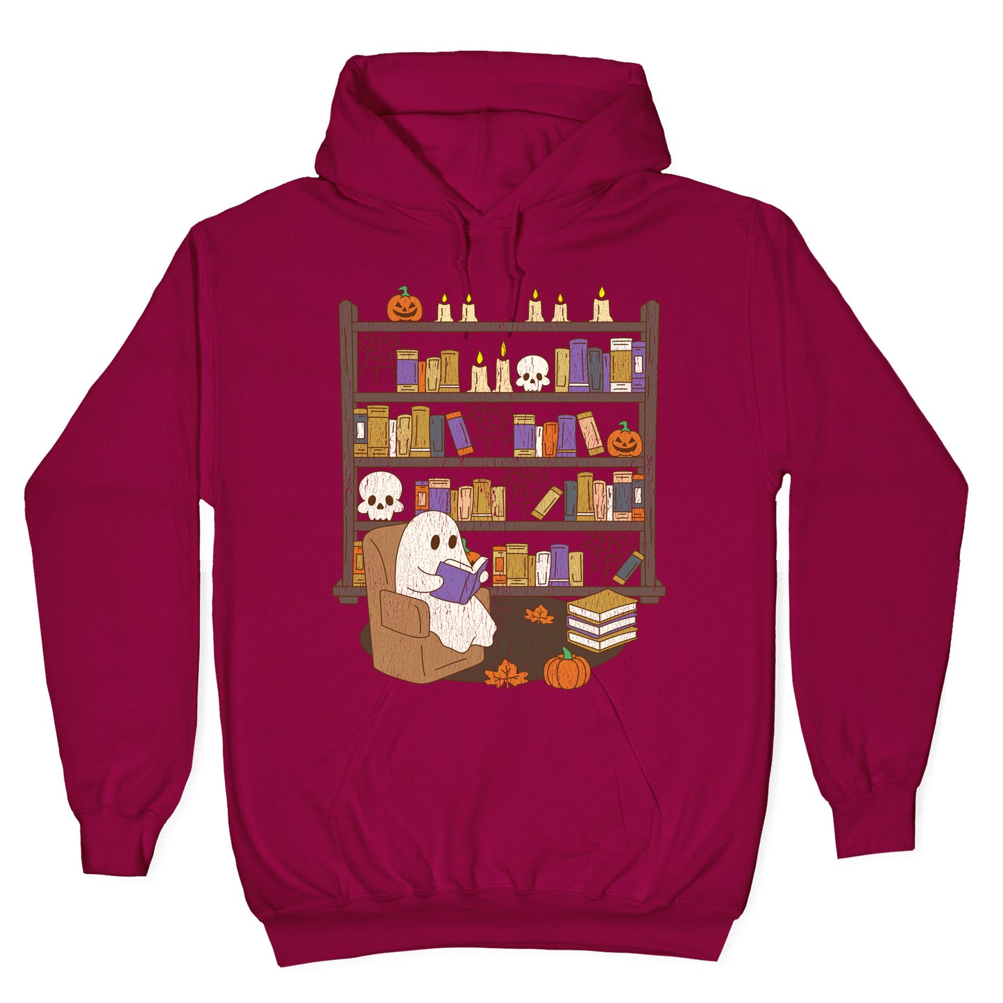 Retro Ghost Library Hoodie