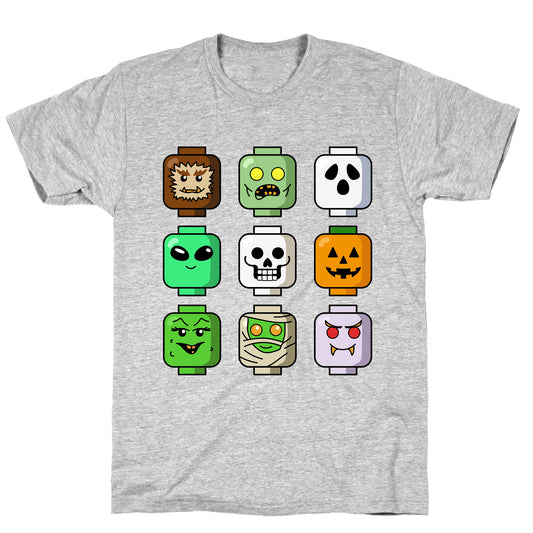 Halloween Zombie Block Heads T-Shirt