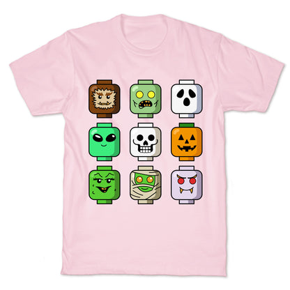 Halloween Zombie Block Heads T-Shirt