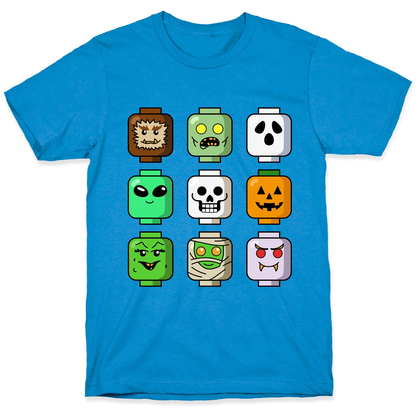 Halloween Zombie Block Heads T-Shirt