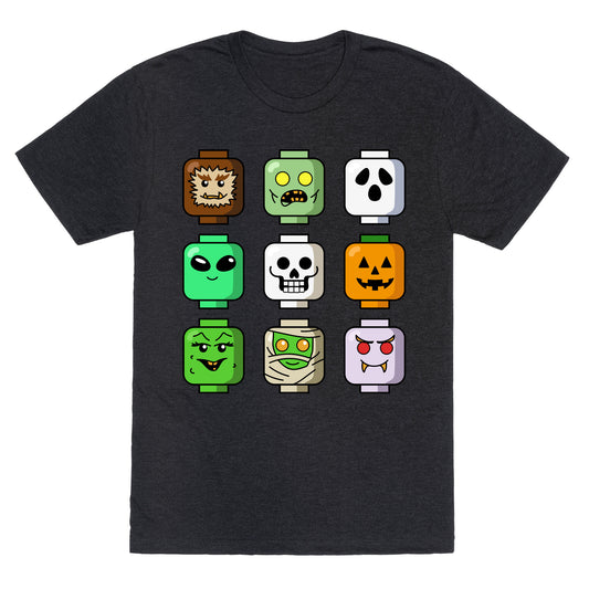 Halloween Zombie Block Heads Unisex Triblend Tee