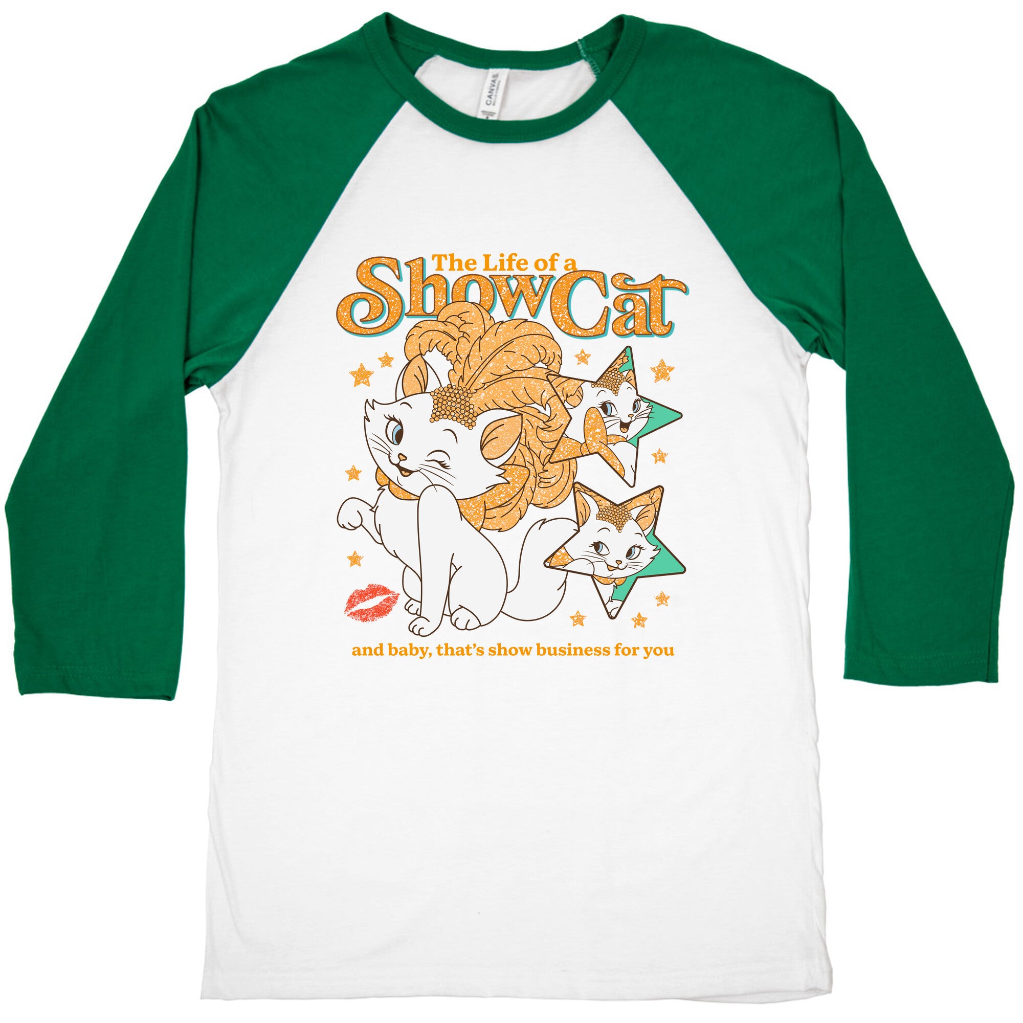 The Life of a Show Cat Baseball Tee