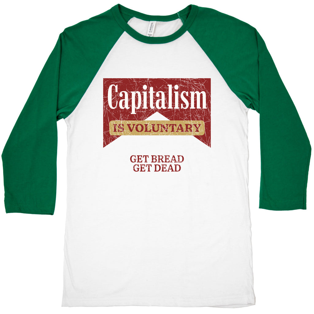 Capitalism is Voluntary Baseball Tee