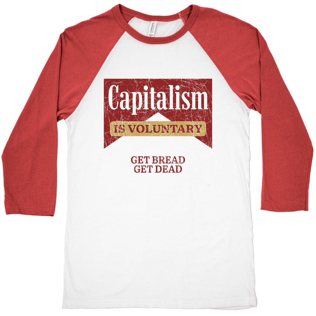 Capitalism is Voluntary Baseball Tee
