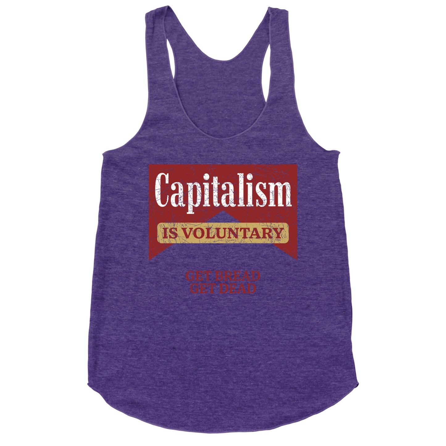 Capitalism is Voluntary Racerback Tank
