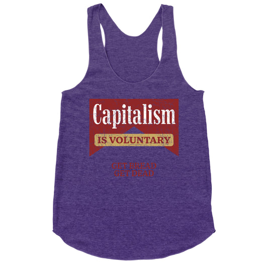 Capitalism is Voluntary Racerback Tank
