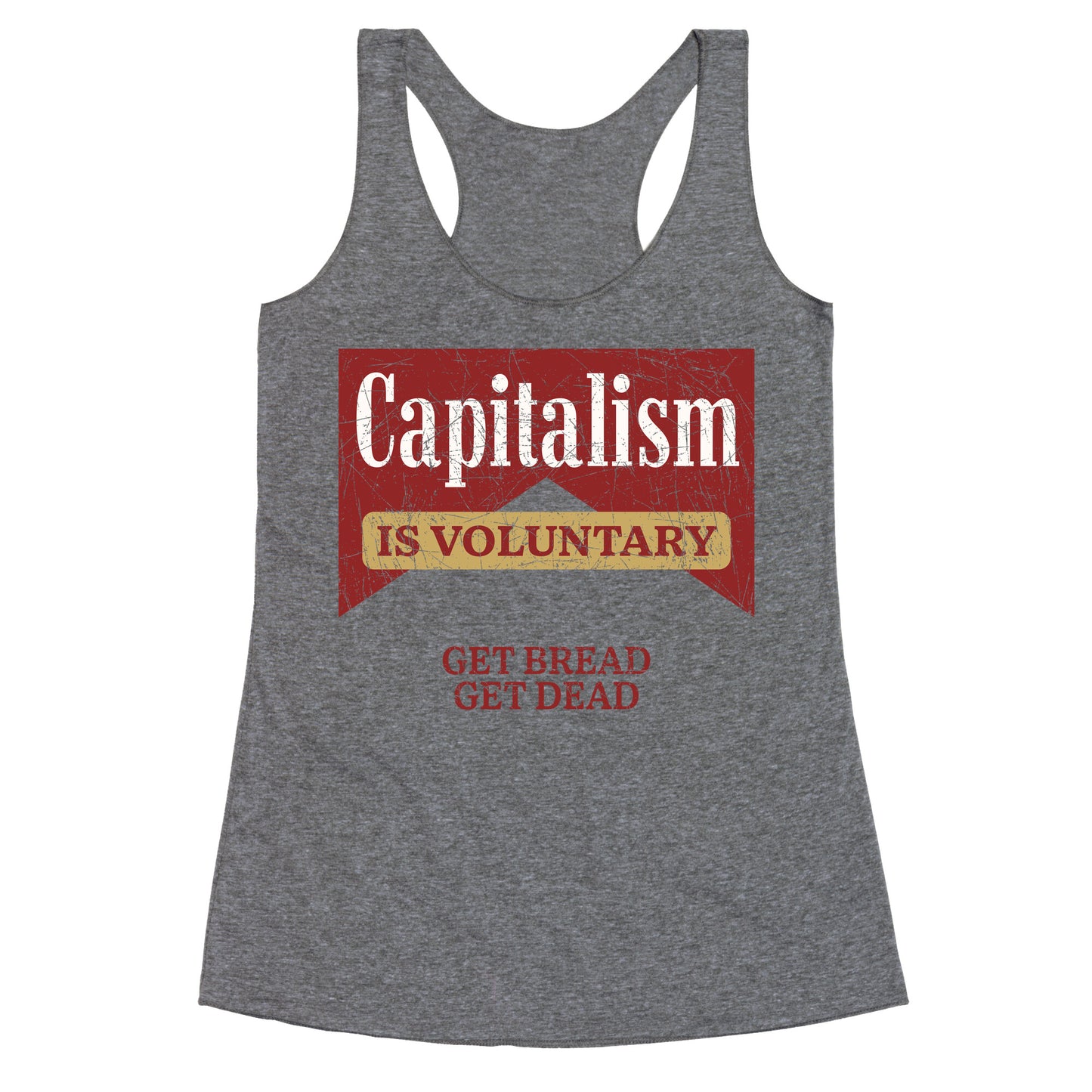 Capitalism is Voluntary Racerback Tank