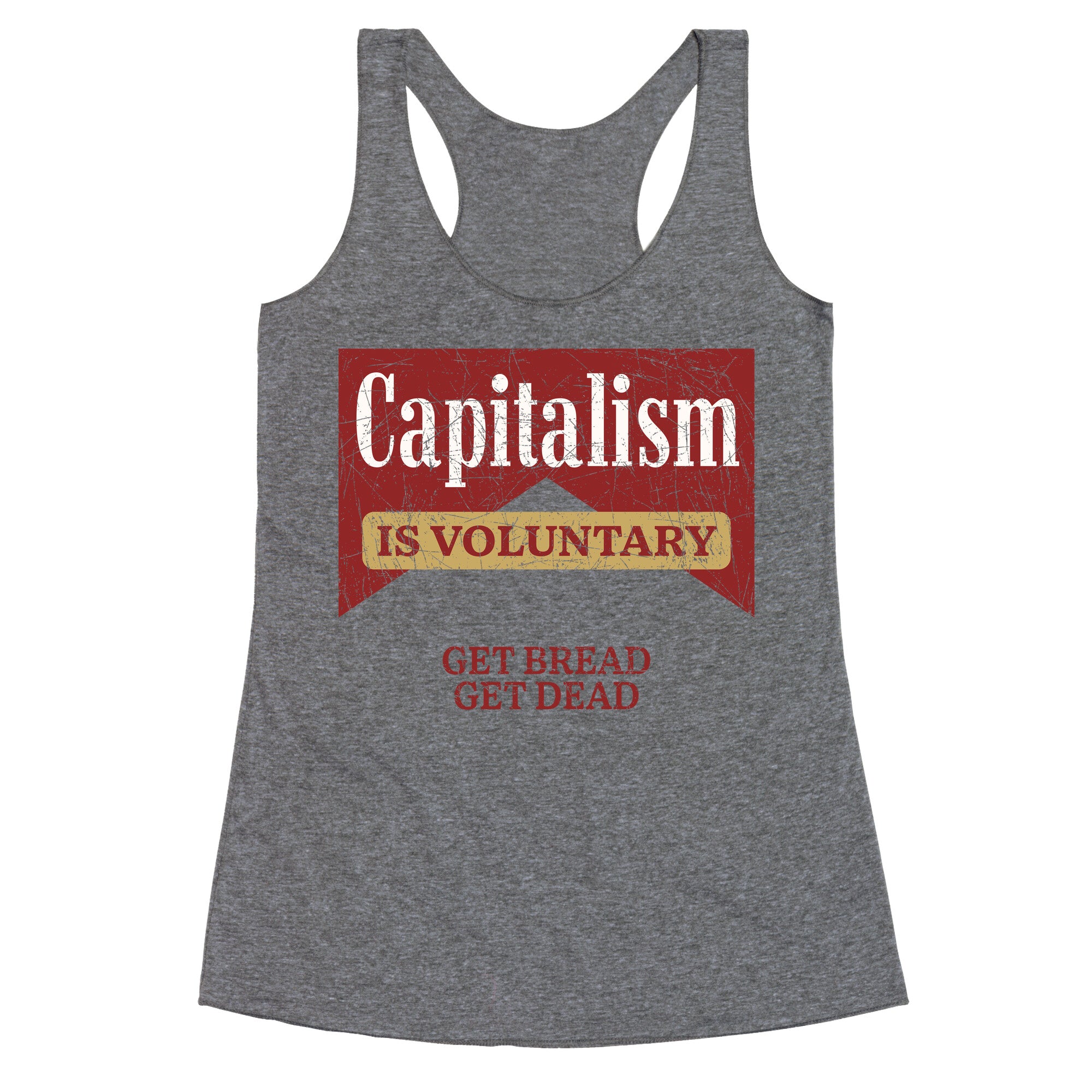 Capitalism is Voluntary Racerback Tank