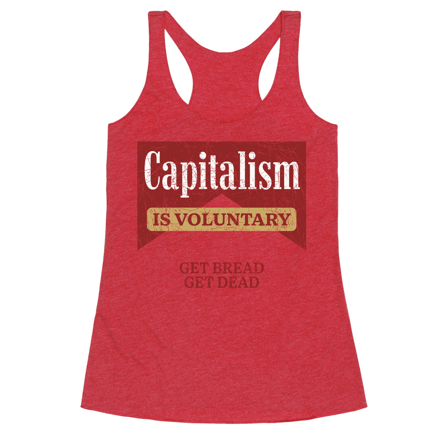 Capitalism is Voluntary Racerback Tank