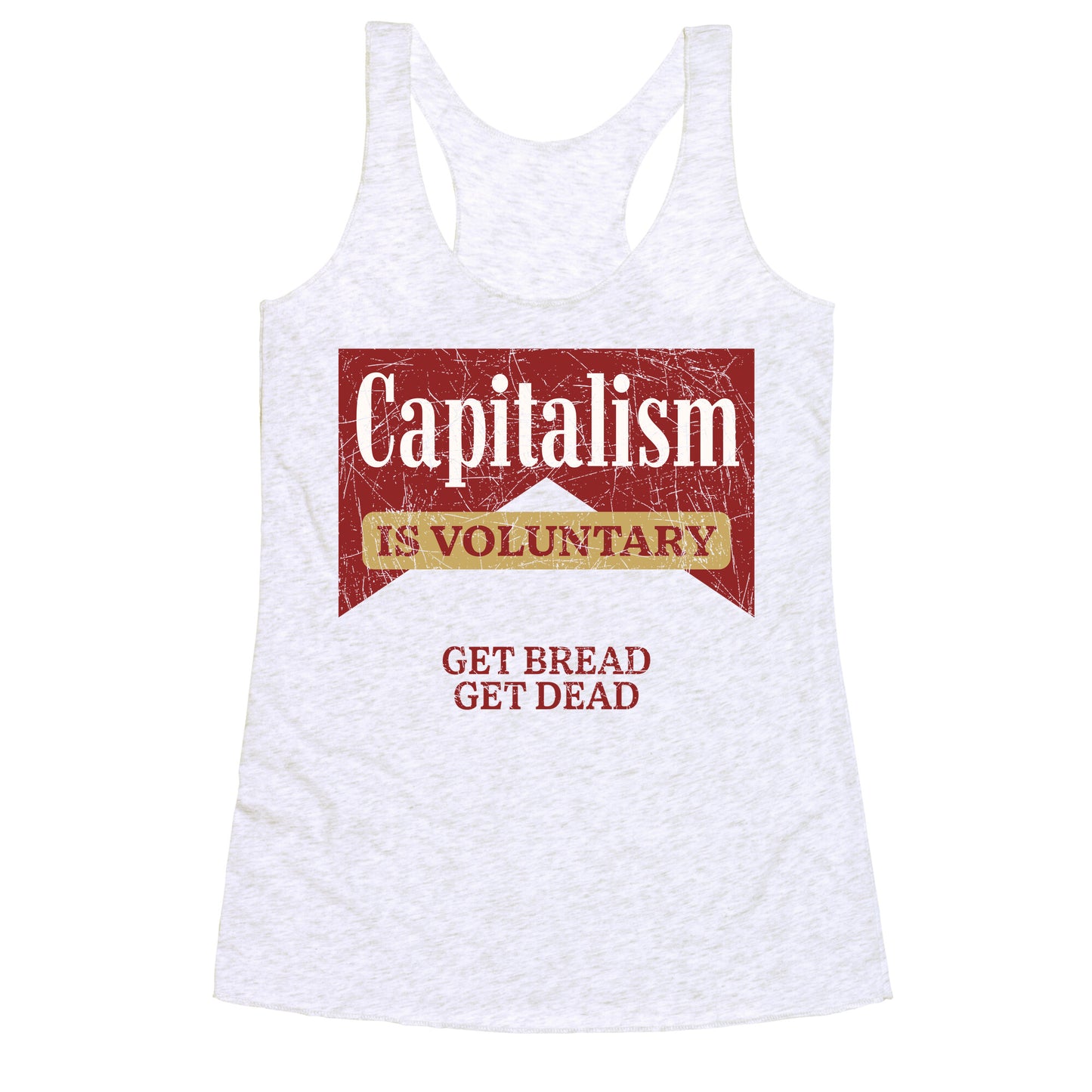 Capitalism is Voluntary Racerback Tank