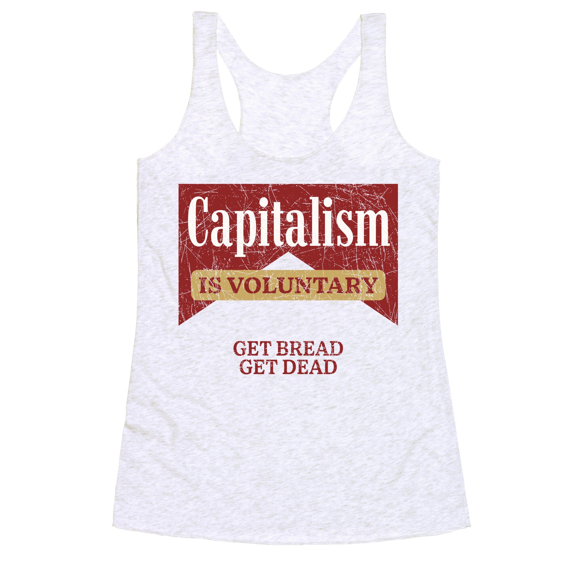 Capitalism is Voluntary Racerback Tank