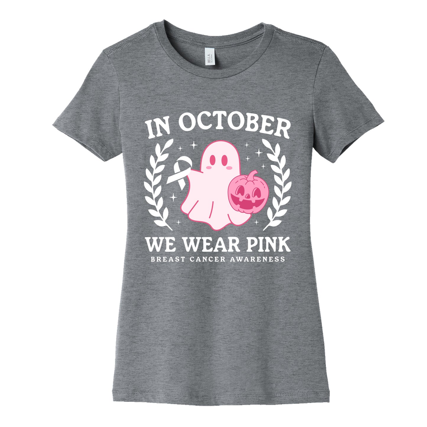 Breast Cancer Awareness October Womens Cotton Tee