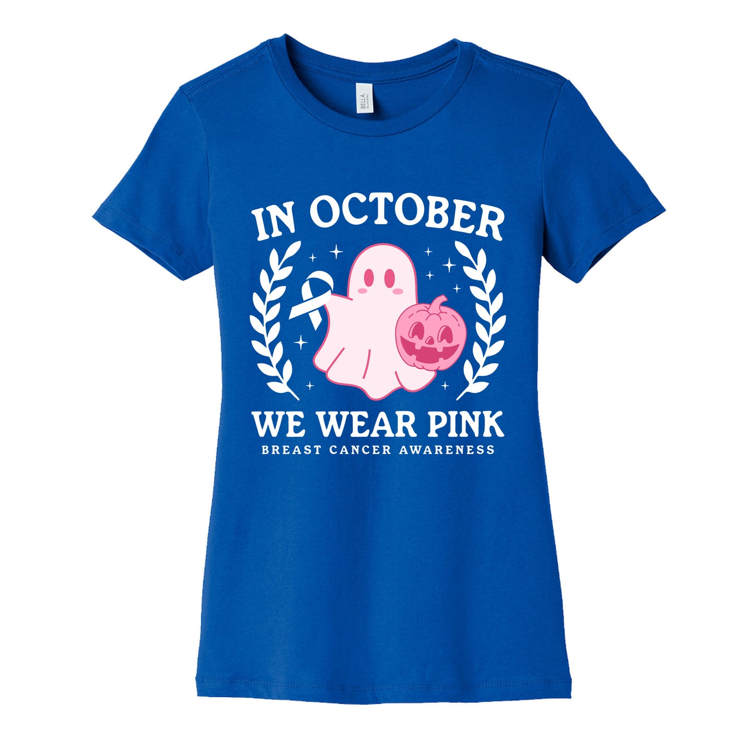 Breast Cancer Awareness October Womens Cotton Tee