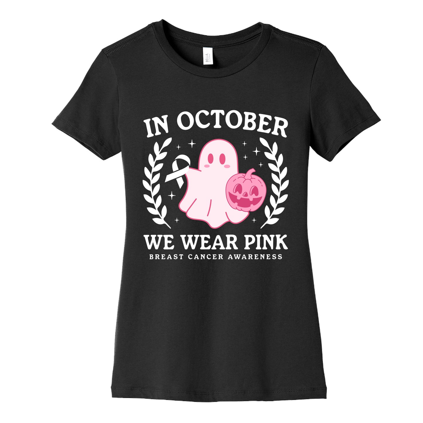 Breast Cancer Awareness October Womens Cotton Tee