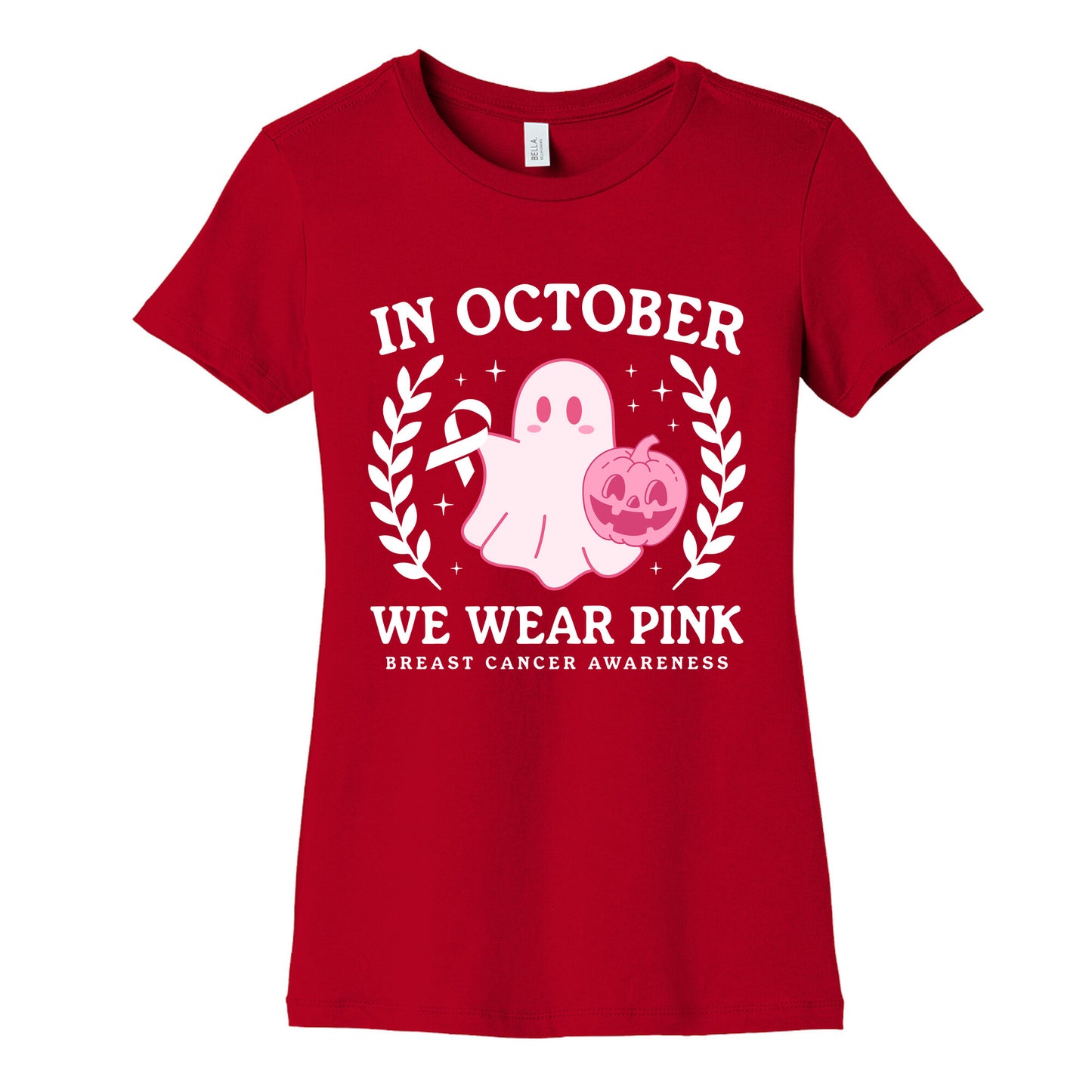 Breast Cancer Awareness October Womens Cotton Tee