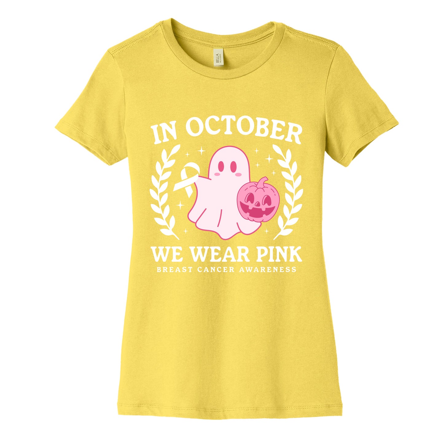 Breast Cancer Awareness October Womens Cotton Tee