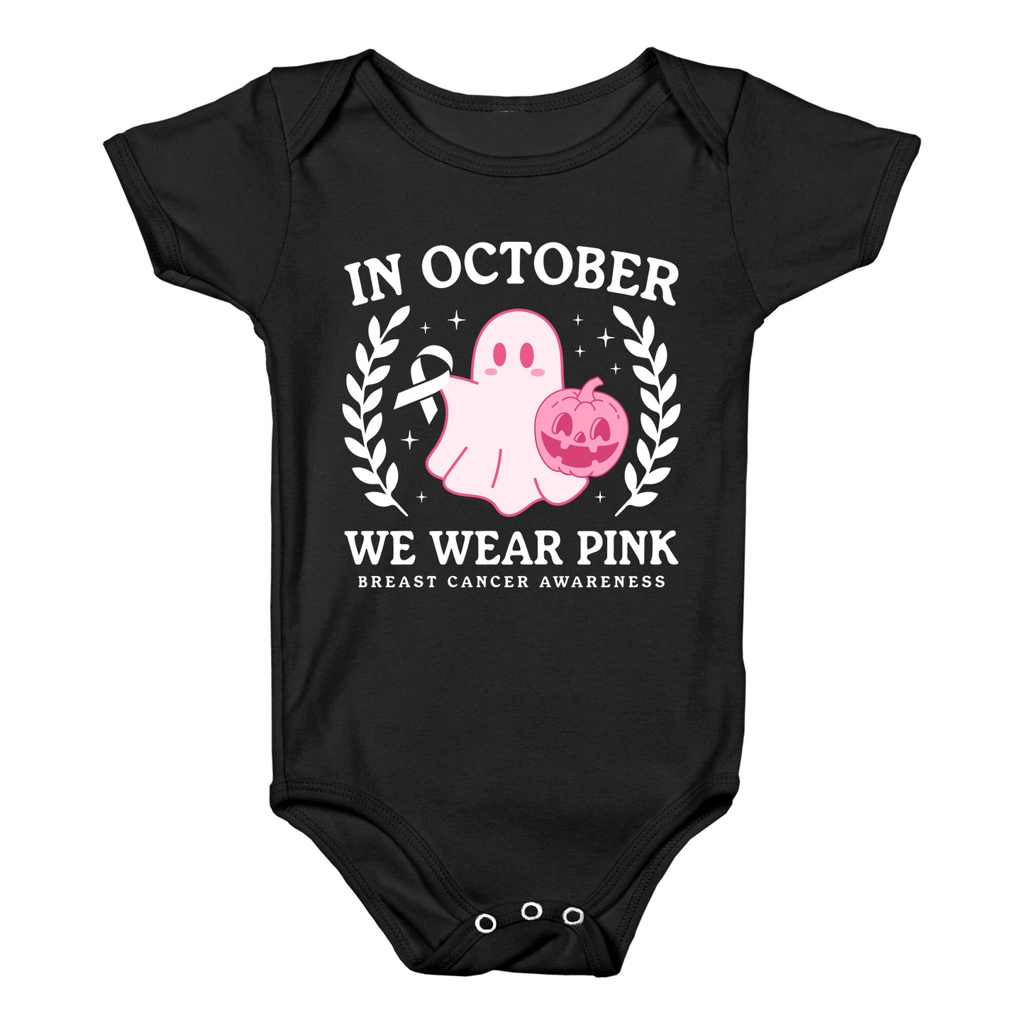 Breast Cancer Awareness October Baby One-Piece