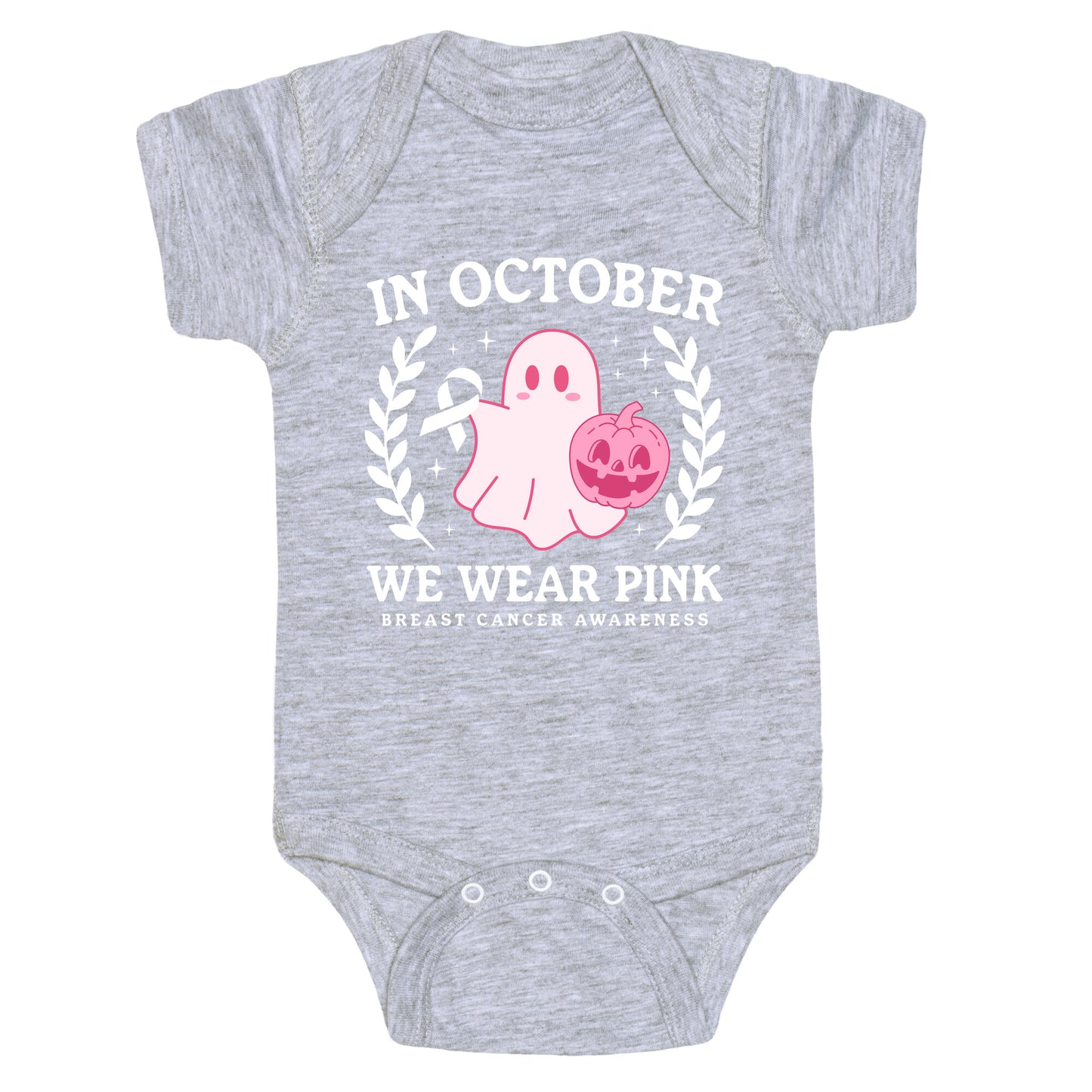 Breast Cancer Awareness October Baby One-Piece
